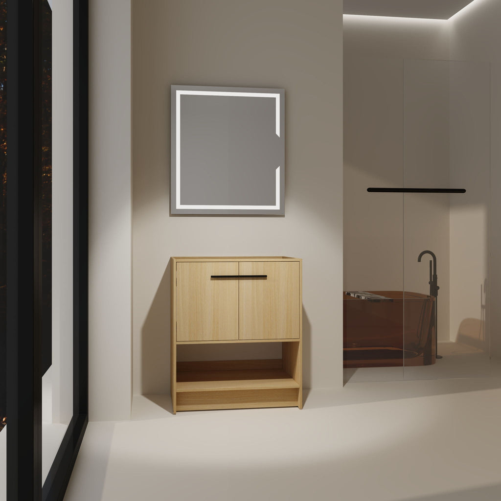 Modern Freestanding Bathroom Vanity With 2 Doors