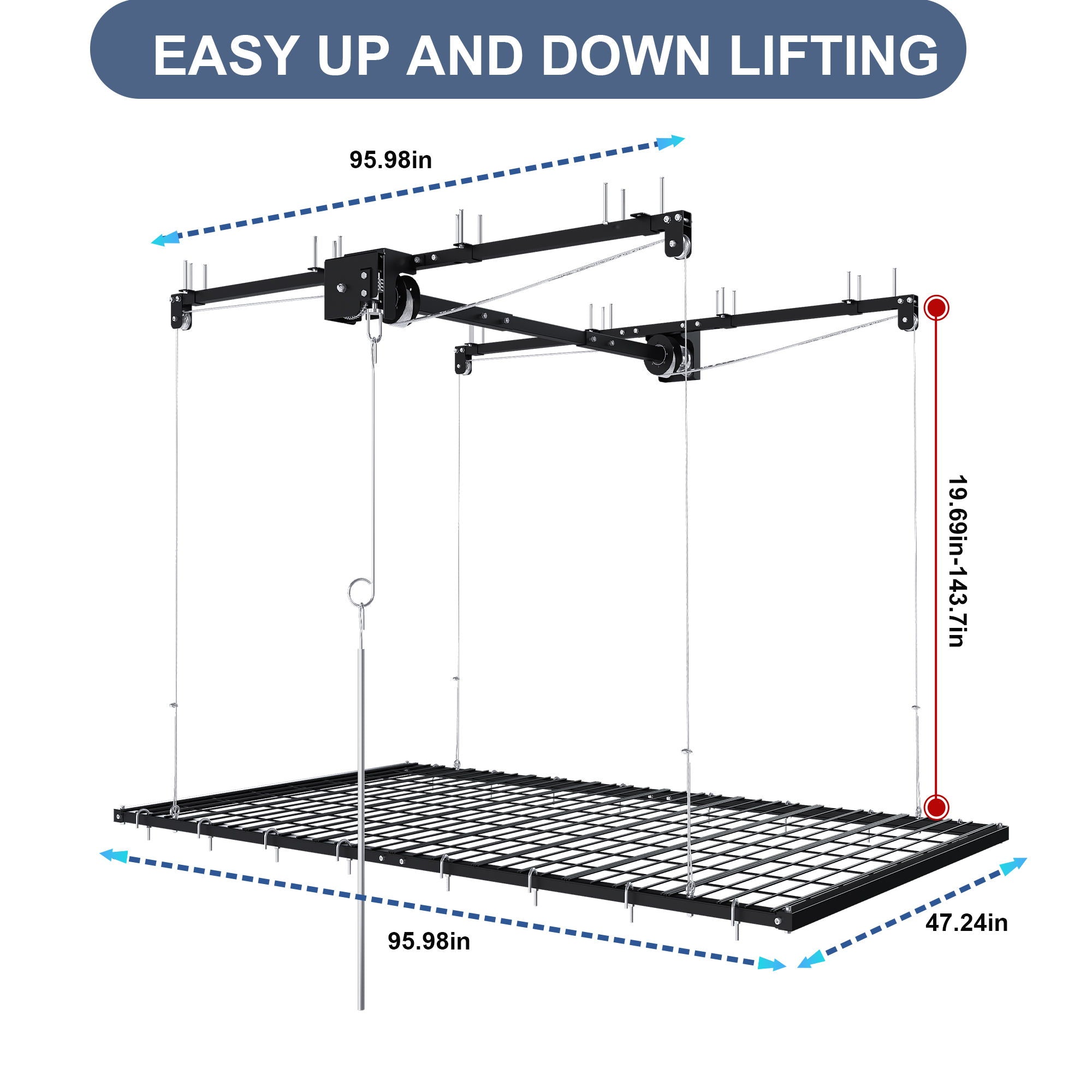 Overhead Garage Storage Rack