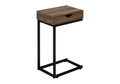 Accent Table, C - Shaped Contemporary Elegant Design