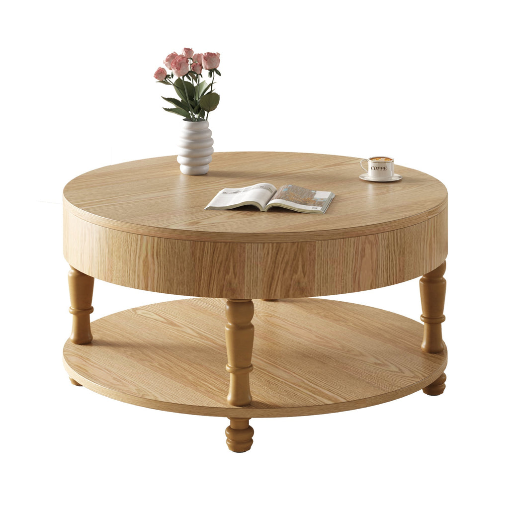 Coffee Table with Dual Storage for Living Room