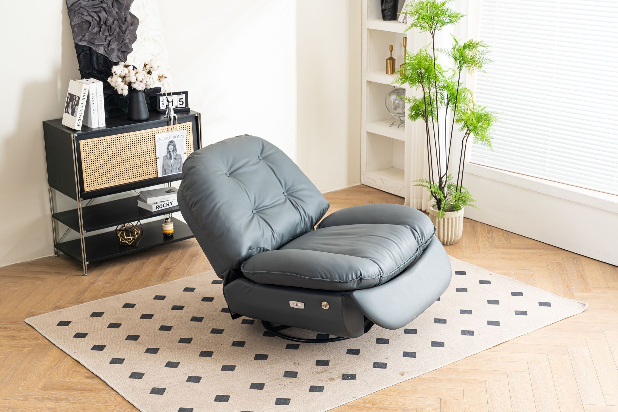 Power Recliner Swivel Glider USB Charger With tooth Music Player, Sleep, Working, Game And Leisure