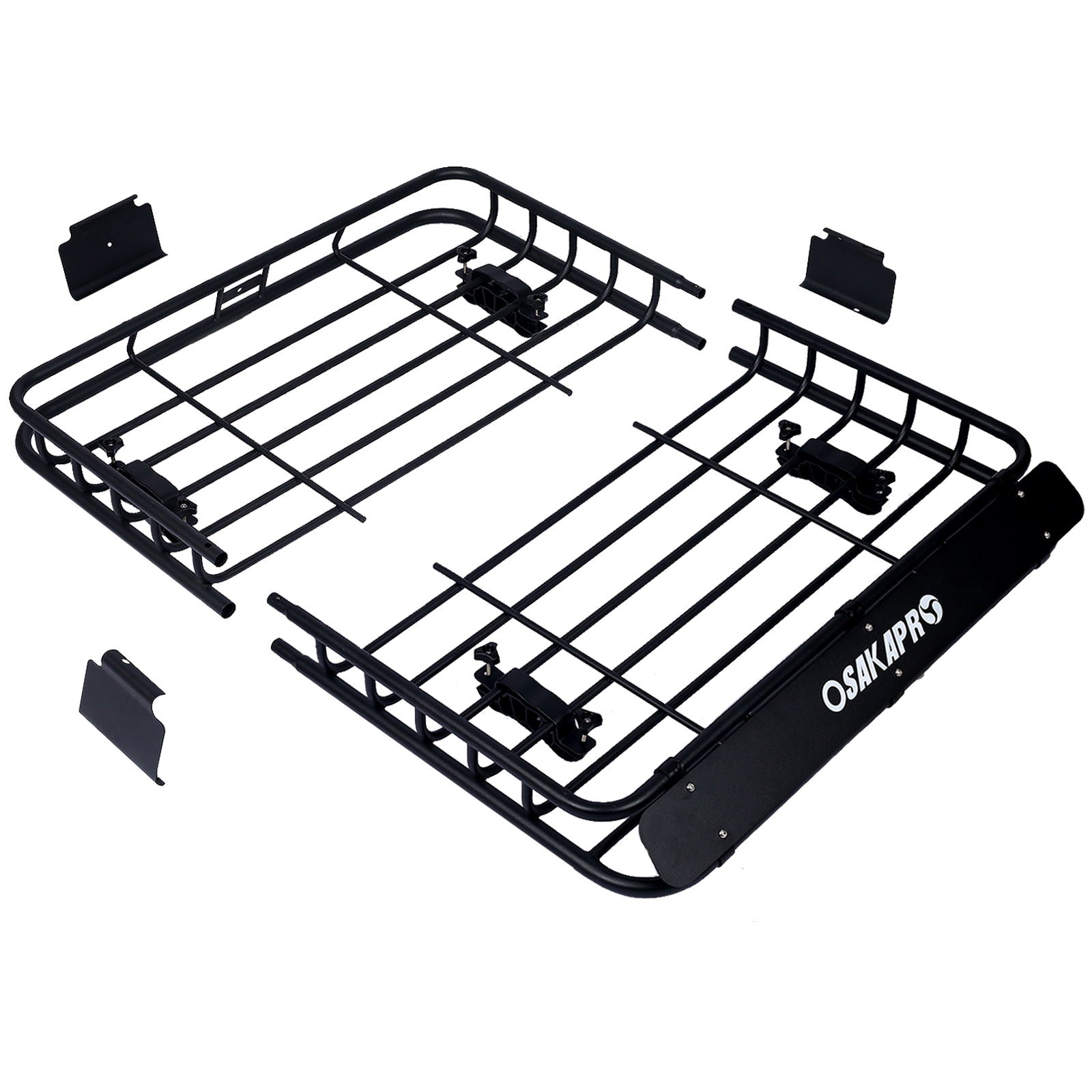 Motoring Rooftop Cargo Carrier Basket Steel Universal Fit Roof Rack