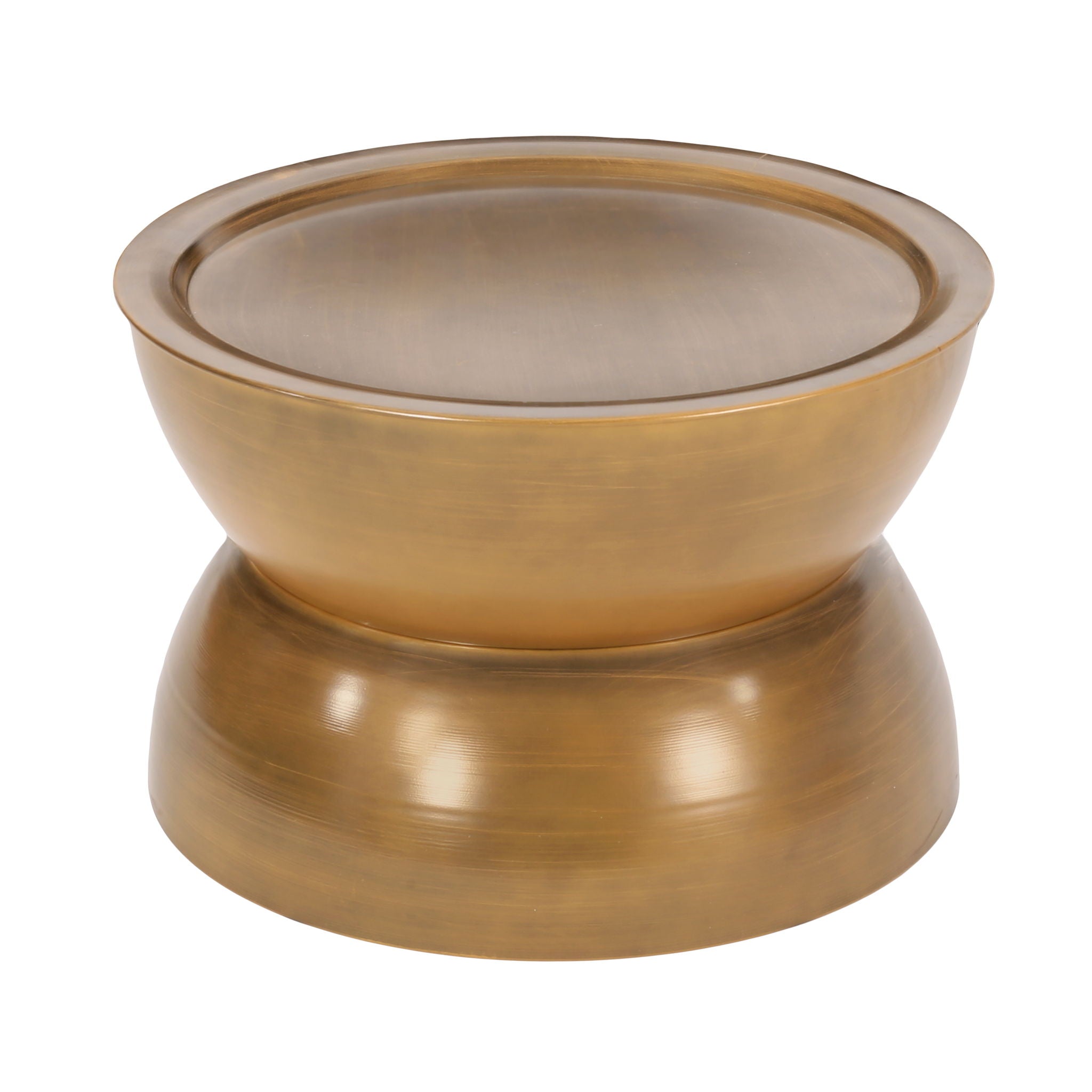 Sparling Modern Iron Hourglass Coffee Table