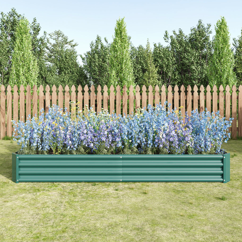 Raised Garden Bed Kit - Metal Raised Bed Garden 7.6x3.7x0.98ft
