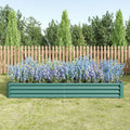 Raised Garden Bed Kit - Metal Raised Bed Garden 7.6x3.7x0.98ft