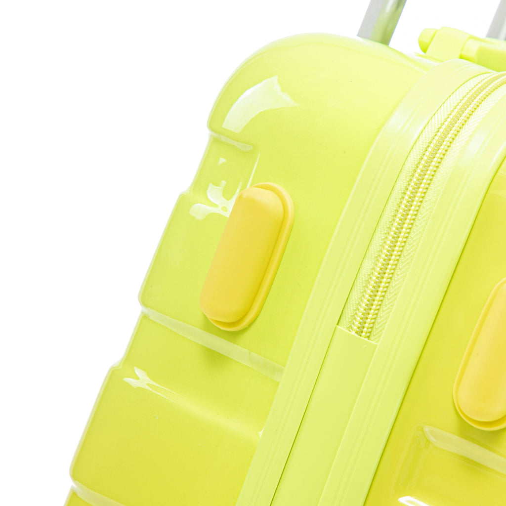 14'/20' 2-Piece PC Spinner Wheel Luggage Set with Gradient Color and Lock