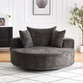 55'' Chenille Foam Single Swivel Chair