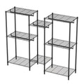 Heavy Duty Garment Rack With 8 Adjustable Wire Shelves And 5 Clothes Rails