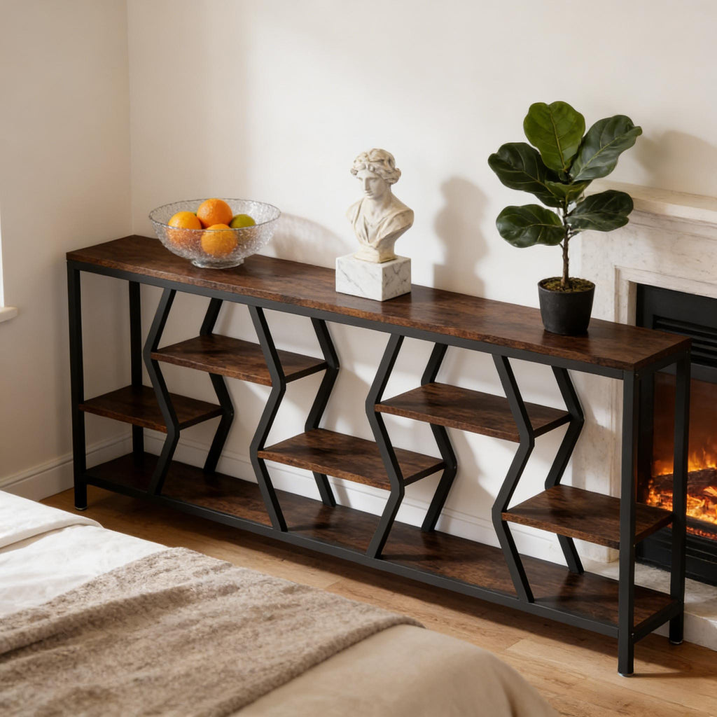 Durable Sofa Console Table with Generous Storage