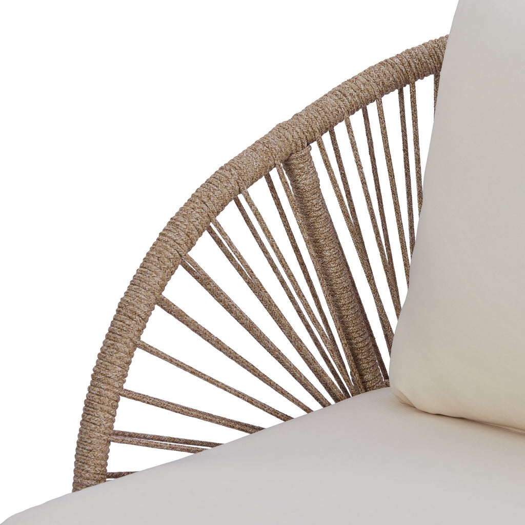 Acacia Wood Outdoor Club Chair, Curved Tub Design Patio Chair
