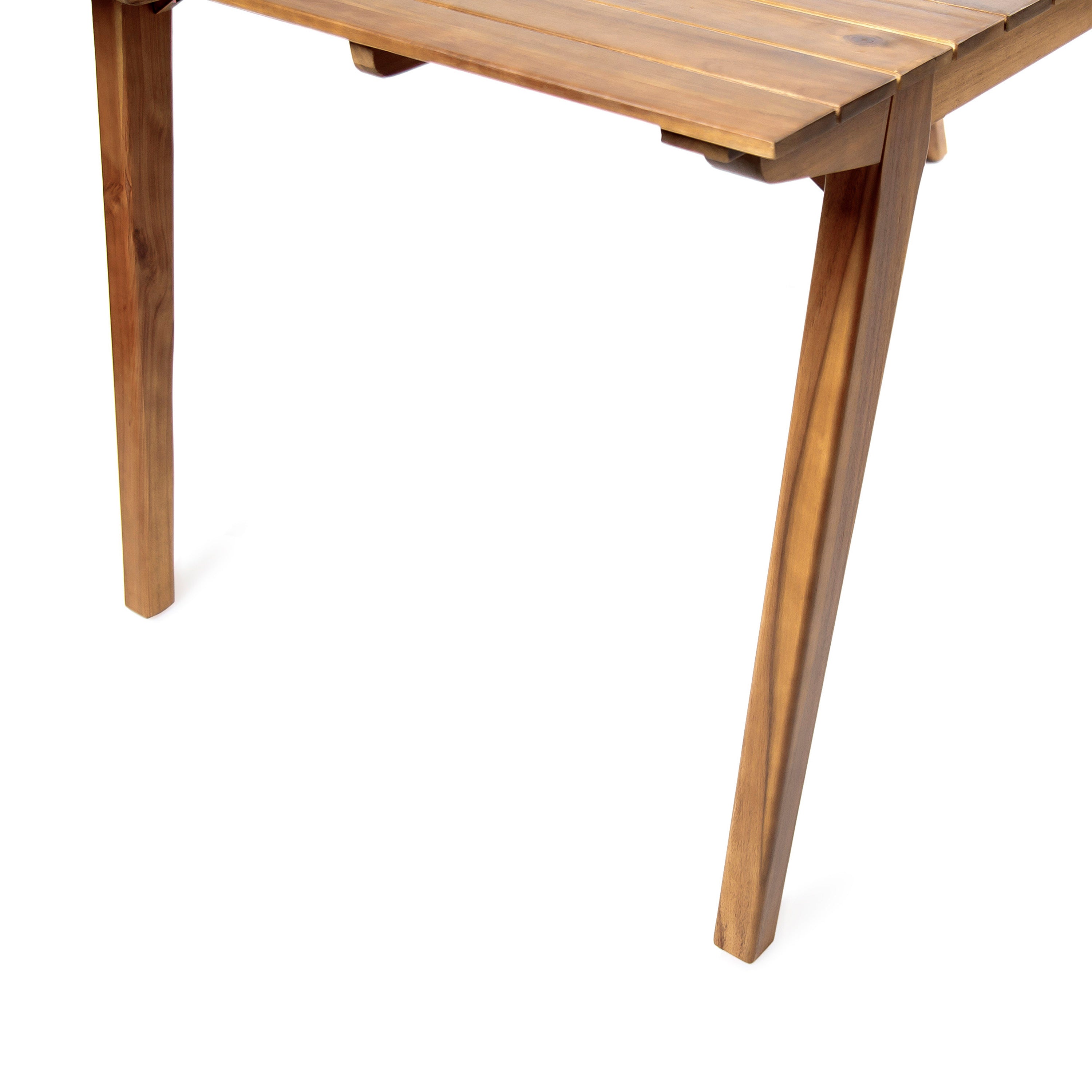 Outdoor 7 Pieces Acacia Wood Dining Set with Taiga 69 Table and Teak Finish