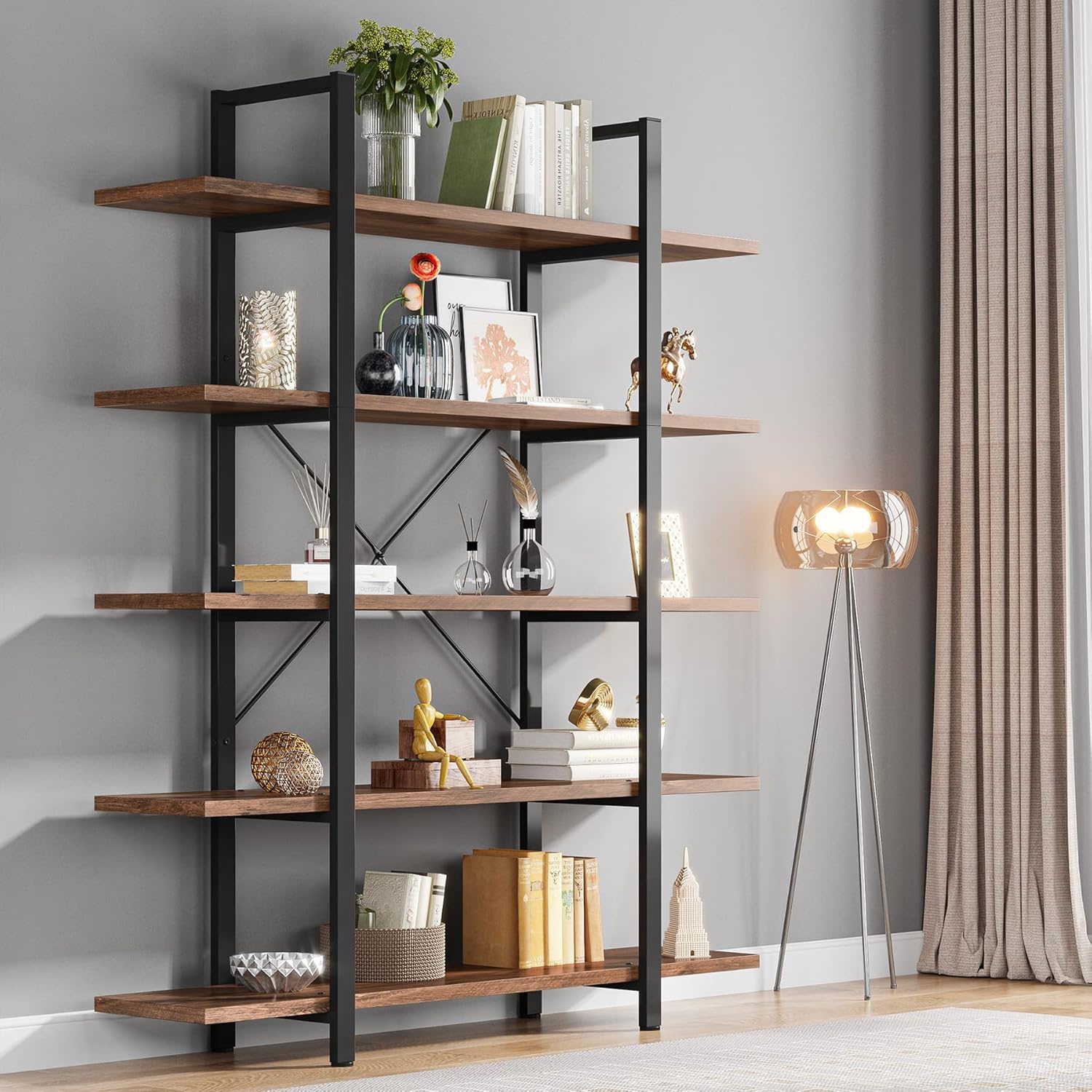 5 Tier Bookshelf For Home