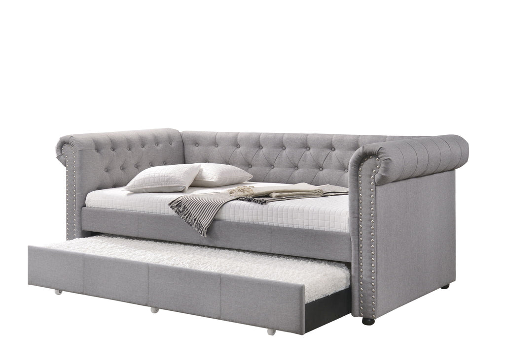 Justice Twin Daybed With Trundle - Smoke Gray