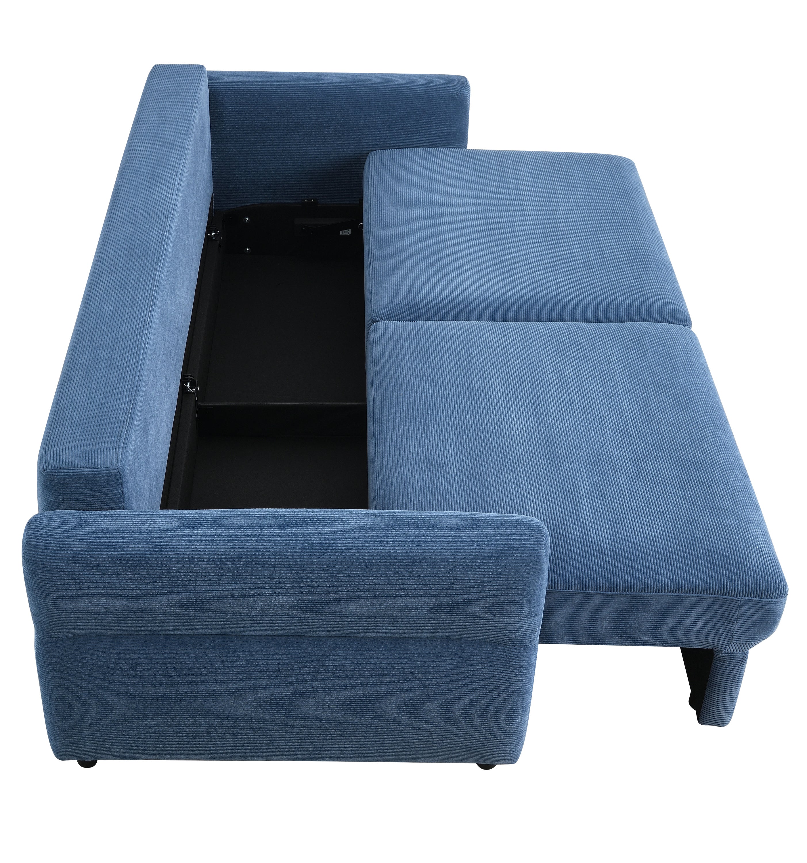 Haran Fabric Pull-Out Sleeper with Storage