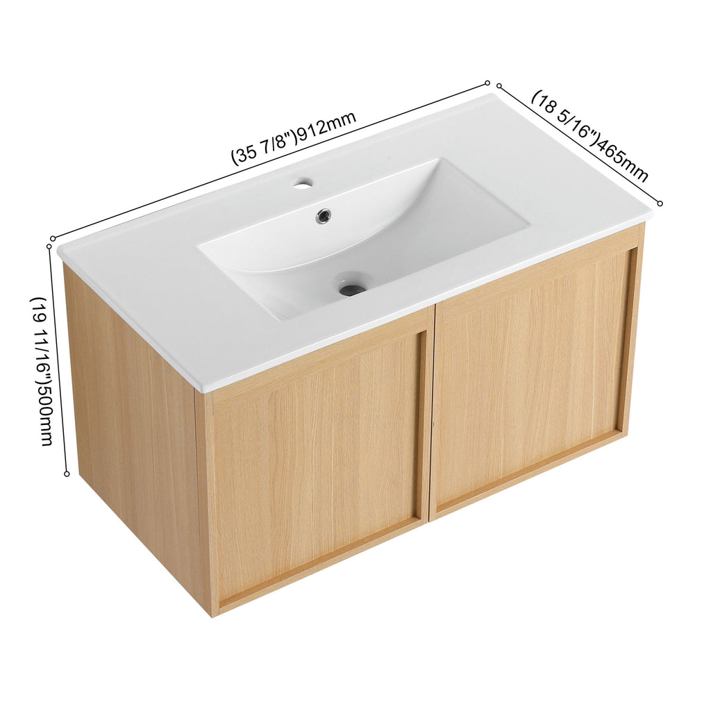 Floating Bathroom Vanity With Sink Combo