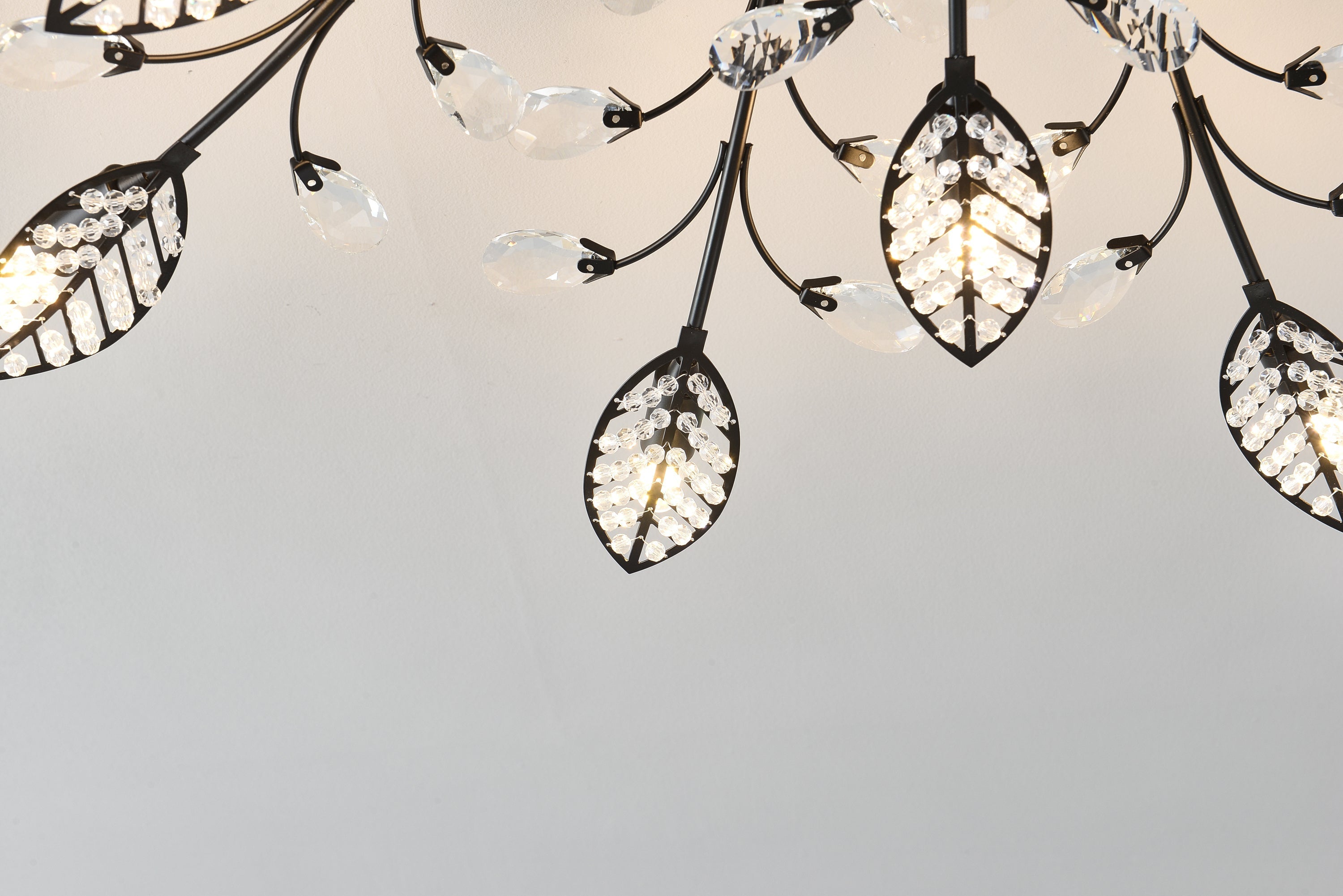 15-Light Chandelier Crystal Ceiling Lamp