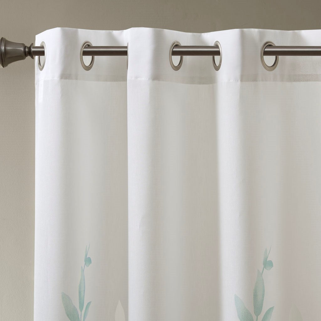 Burnout Printed Curtain Panel (Single Panel)