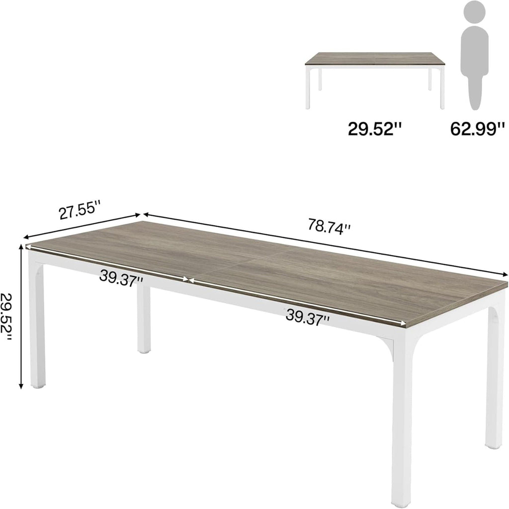 Extra Long 2 Person Computer Desk With Collaborative Workstation