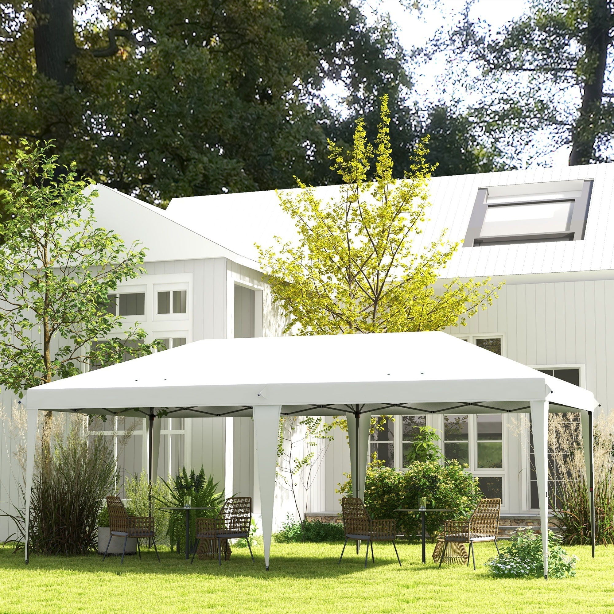 Outsunny 10' x 19.2' Pop Up Canopy Tent
