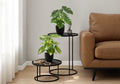 13" Tall Artificial Monstera and Calathea Plants, Set of 2