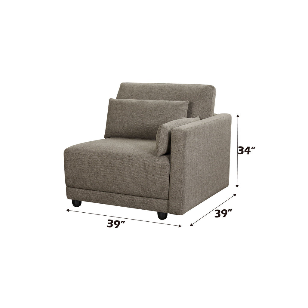 Rylie Modular Sectional Sofa With Toss Pillows