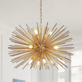 29" Mid-Century Modern 12-Light Starburst Chandelier