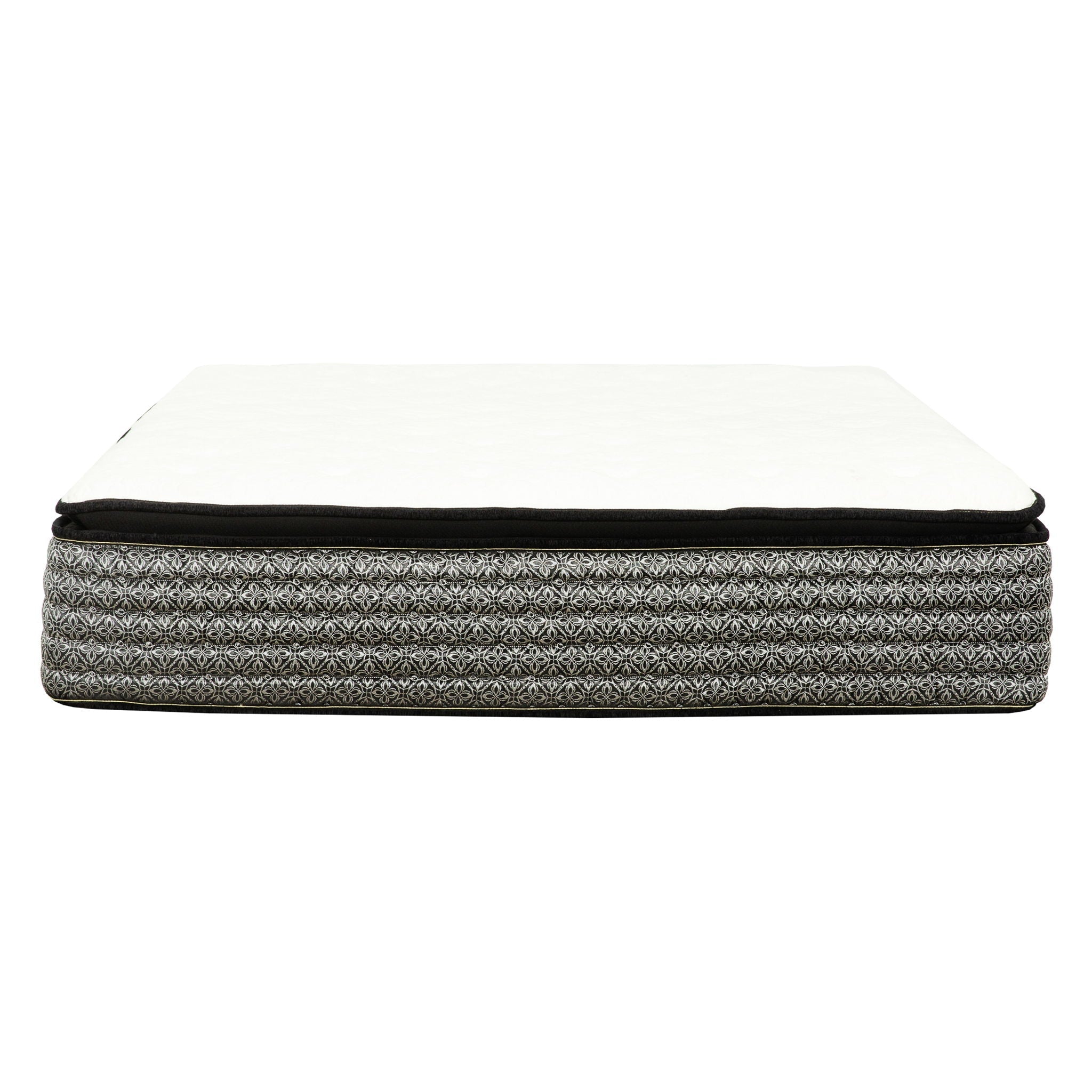 14" Premium Hybrid Mattress In A Box Plush Gel Memory Foam Top With Cooling Technology - Gray / White - Queen