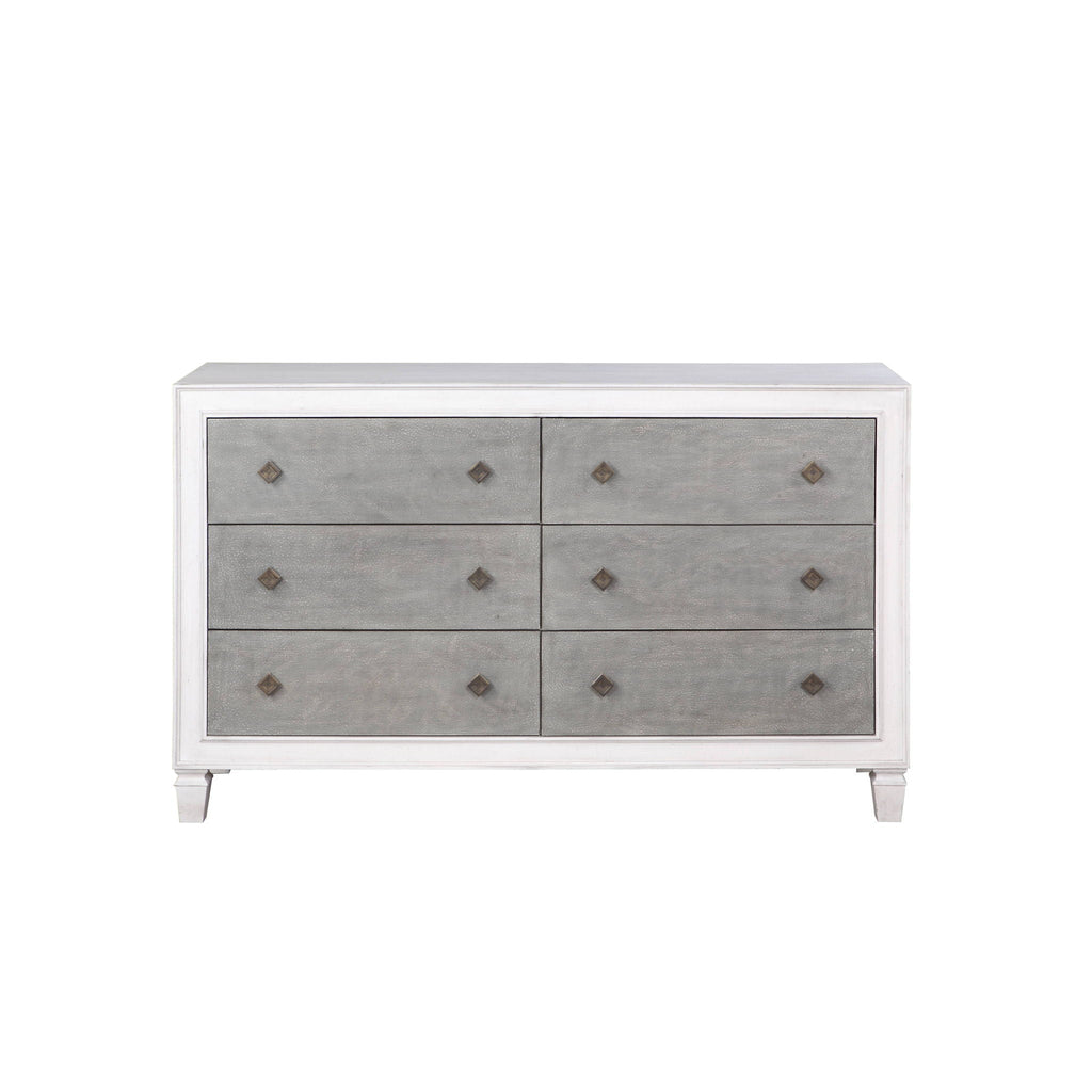 Katia Weathered Dresser - White