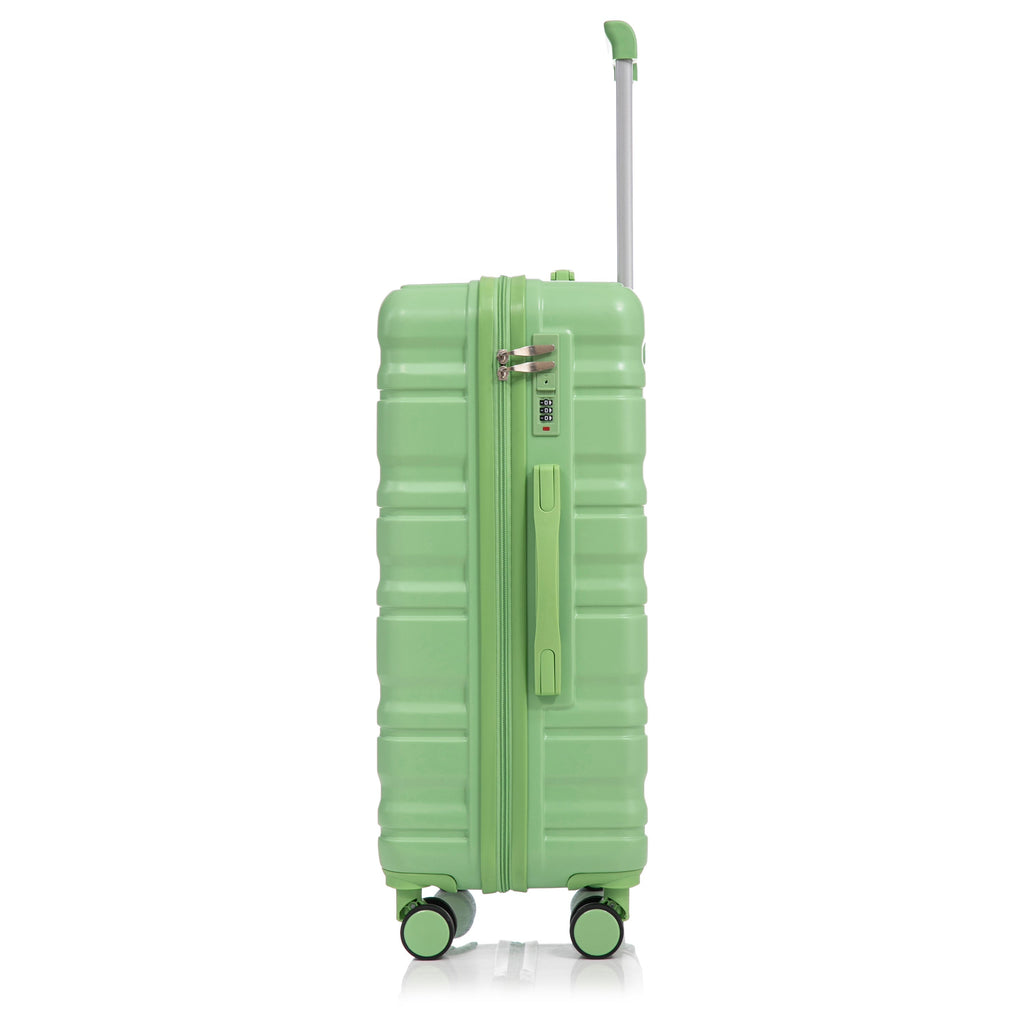 HIFINE Tourist 3-Piece Spinner Wheel Luggage Set in Green