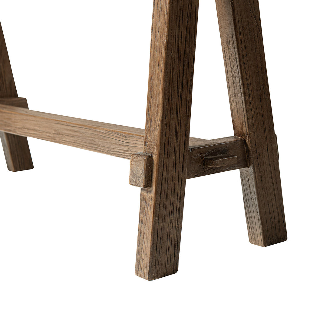 Hawthorne 60'' Solid Reclaimed Elm Trestle Console Table