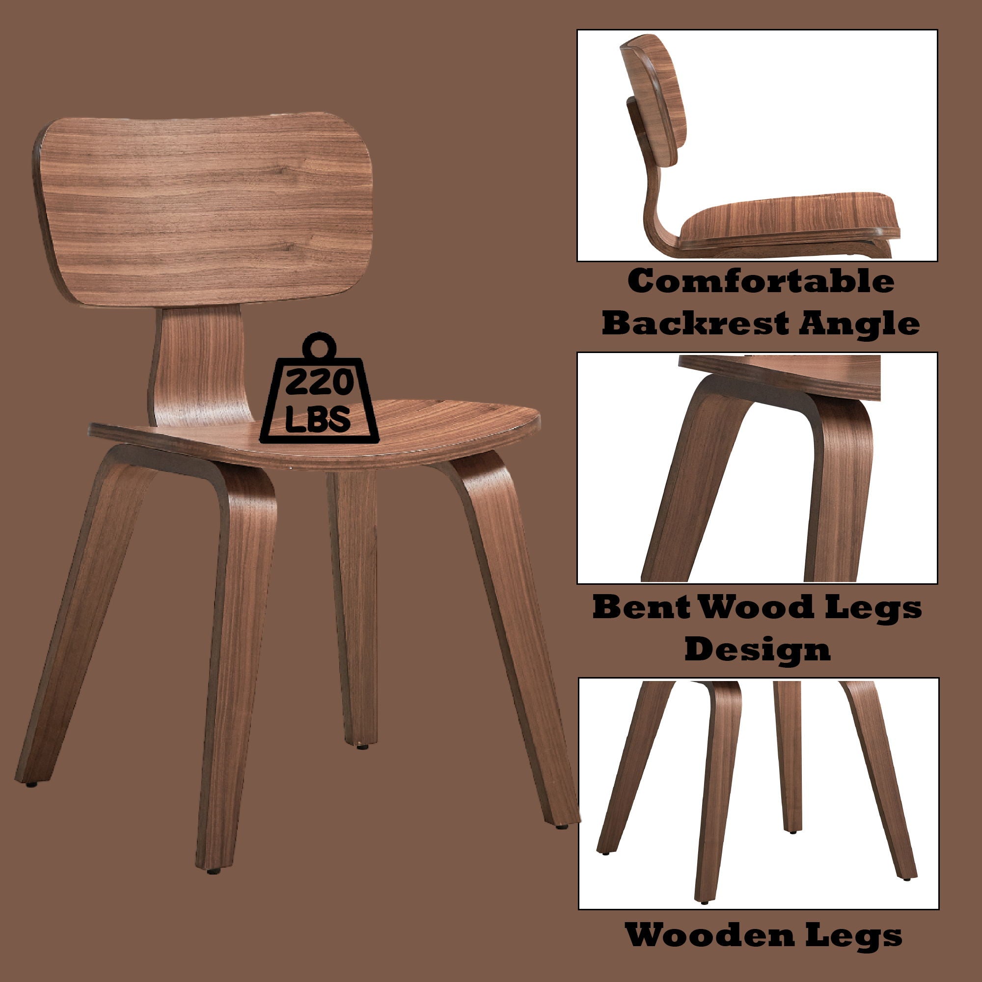 Casson - Side Chair (Set of 2) - Walnut