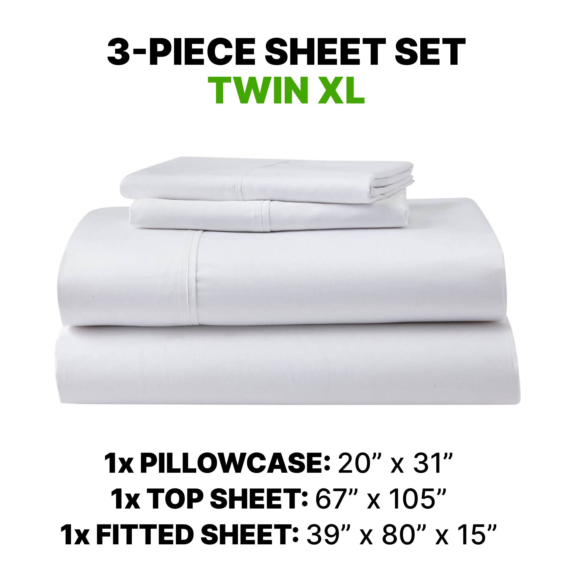 Sheet Set Luxurious Supima Cotton & TENCEL Blend with GhostGrip Bands