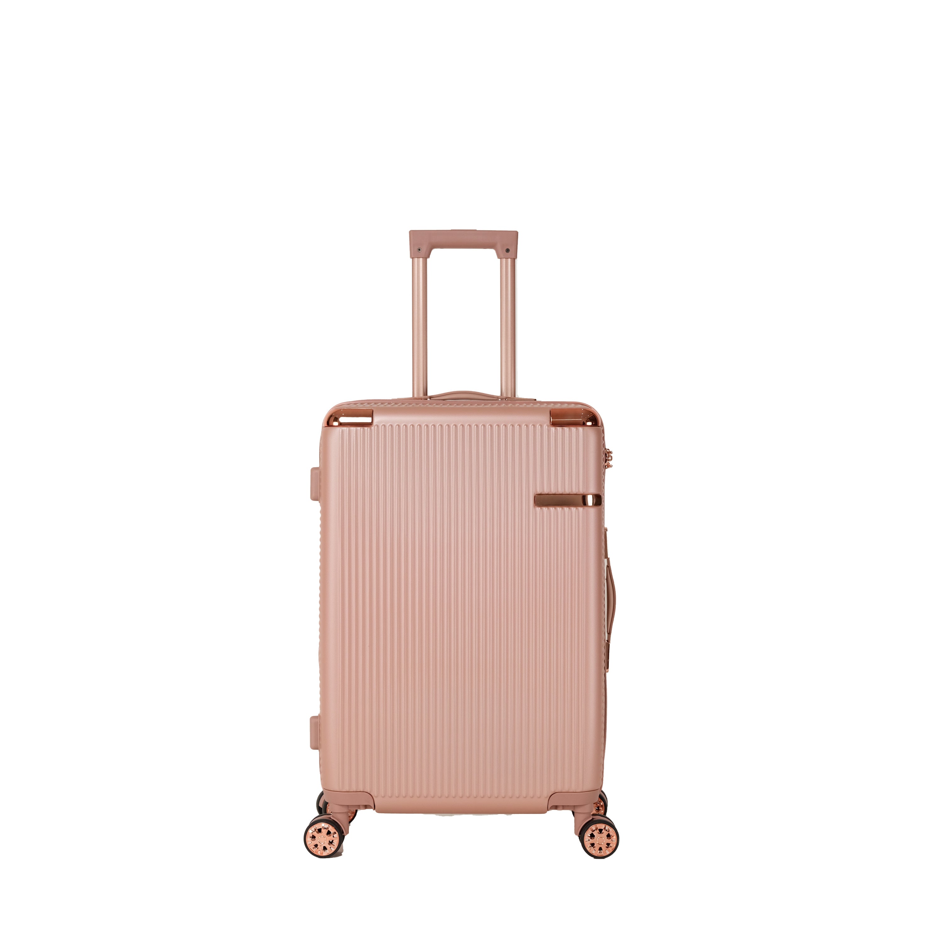 4-Piece Hard ABS Luggage Set with 360° Dual Rotating Wheels