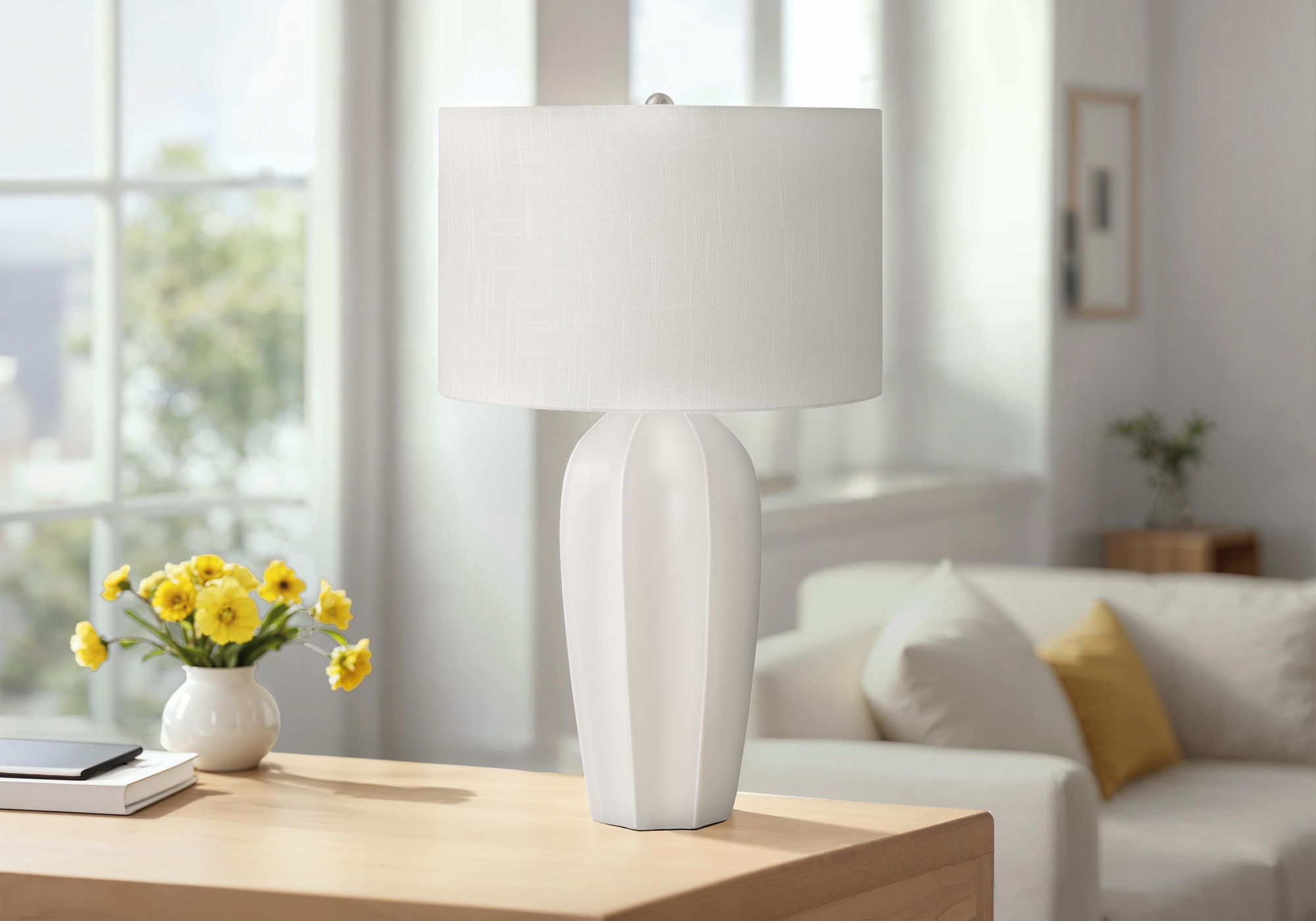 Modern Lighting Table Lamp - Cream