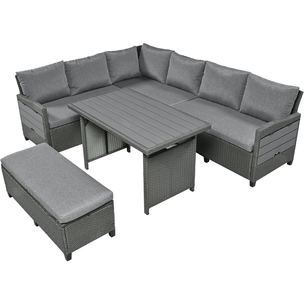 Tomax 5-Piece Outdoor Patio Rattan Sofa Set