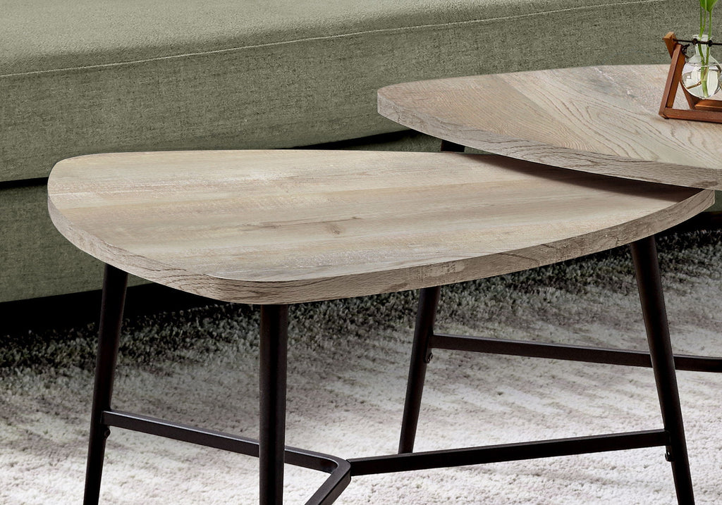 Table Set, Coffee, End, Side, Accent, Living Room - Taupe