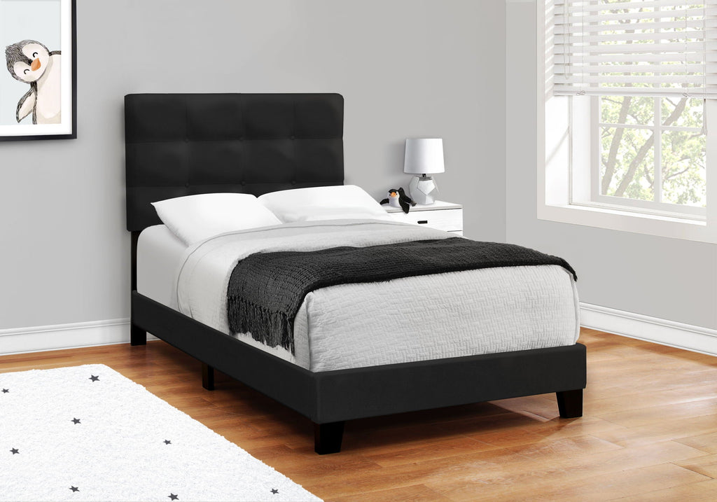 Transitional Upholstered Bed Frame