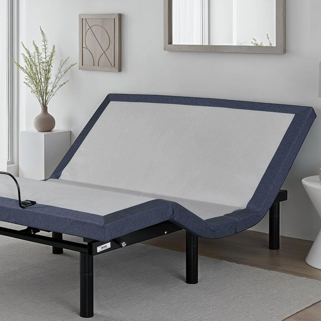 Queen Adjustable Bed Base with Massage and Head and Foot Position Adjustments
