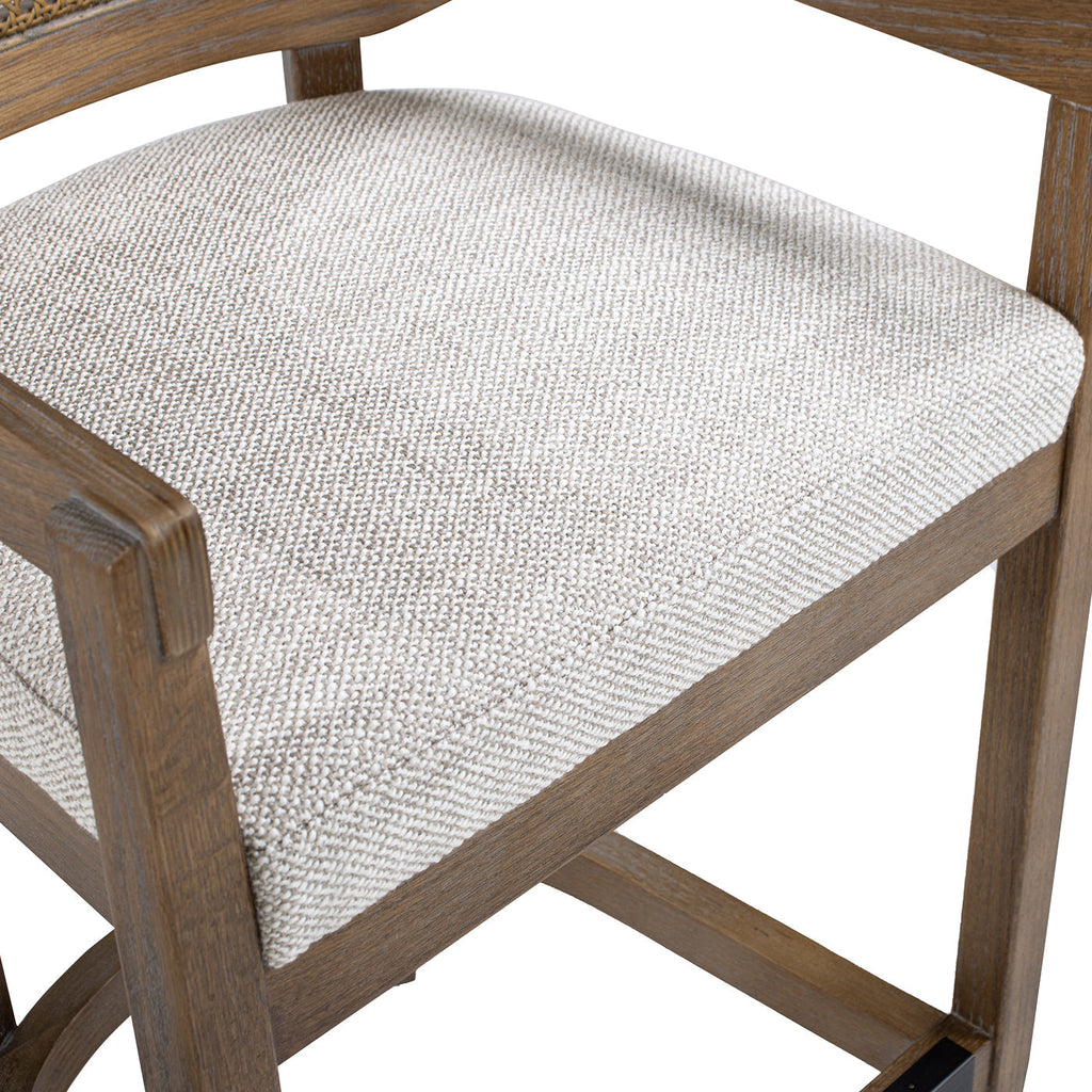Americana Mid-Century Modern 26" Cane Back Counter Stool