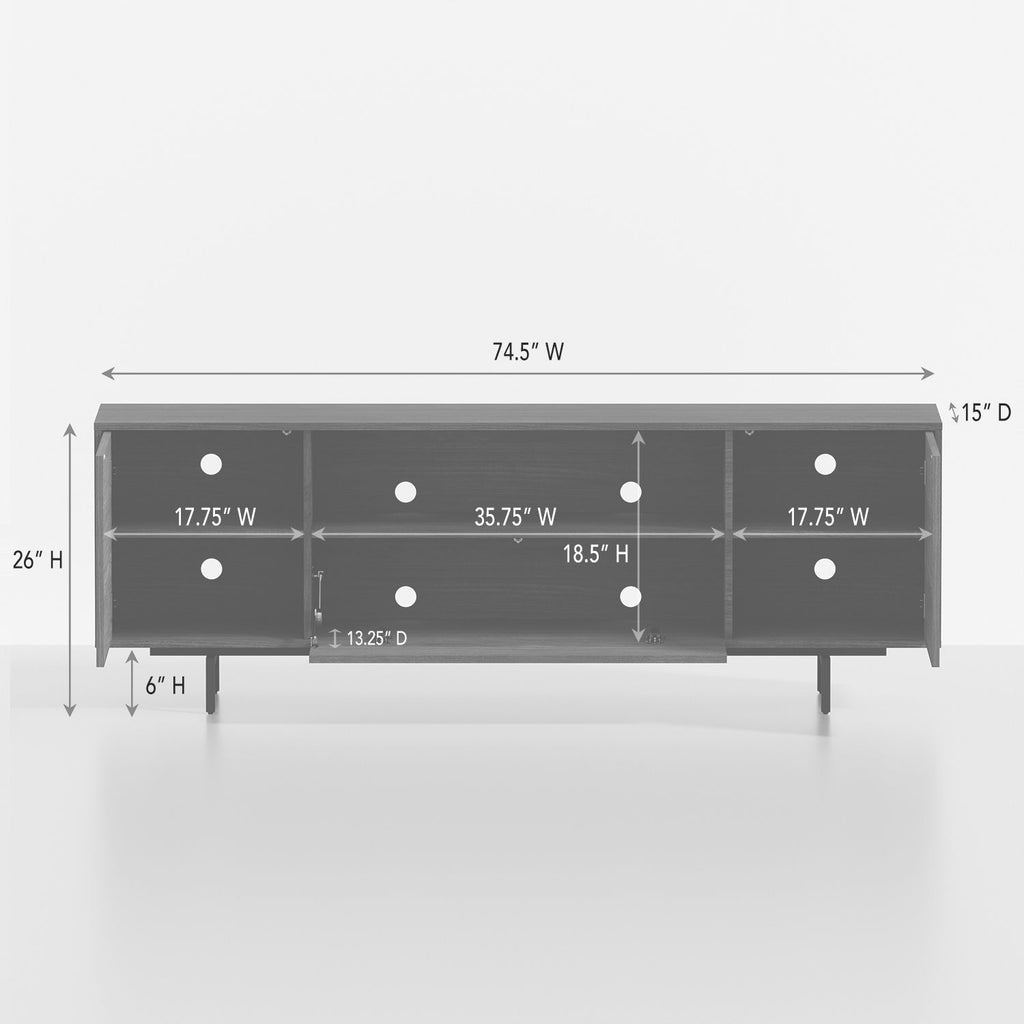 Adeline - 3 Door TV Console