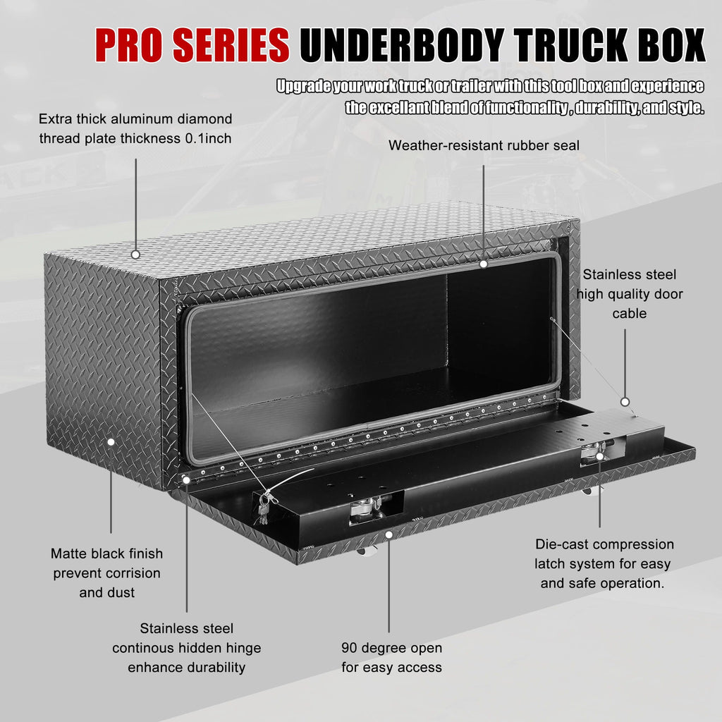 Pro Series Underbody Truck Tool Box Waterproof Storage Chest