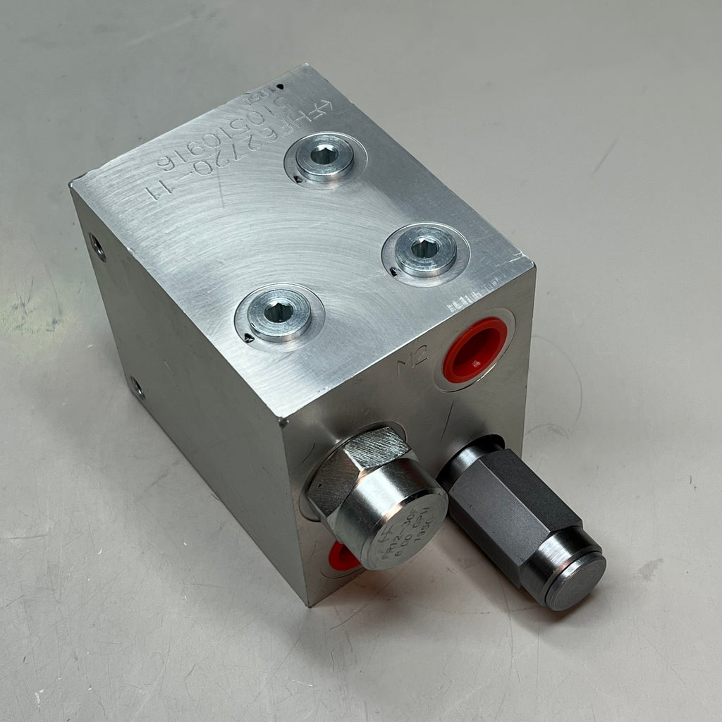Hydraulic Block Use w/ Flow Regulator Valve FR12-30F HF62720-11 (New Open Box)