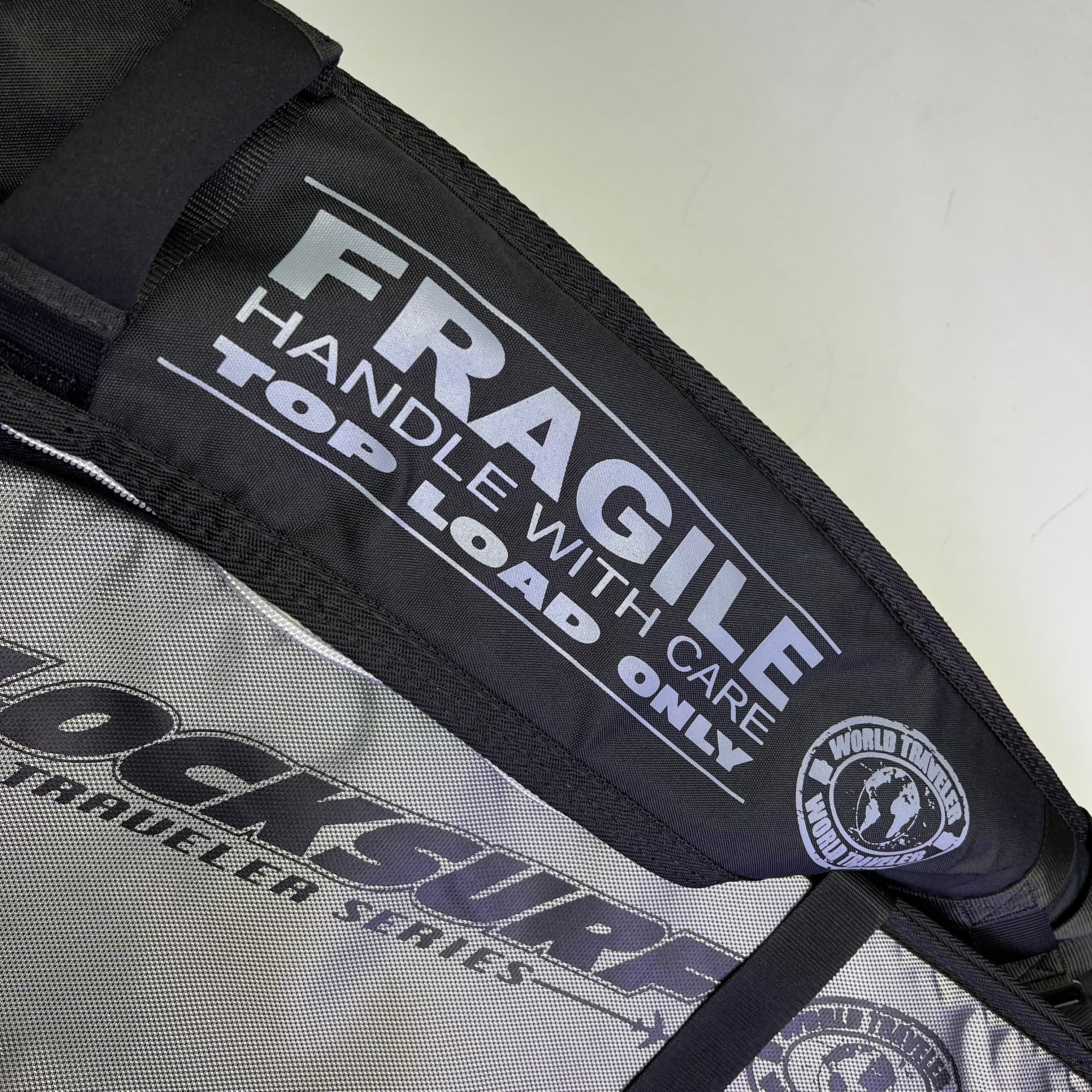 BLOCK SURF Double Coffin World Traveler Series Board Bag 6'6" - Holds 2 - 3 Black