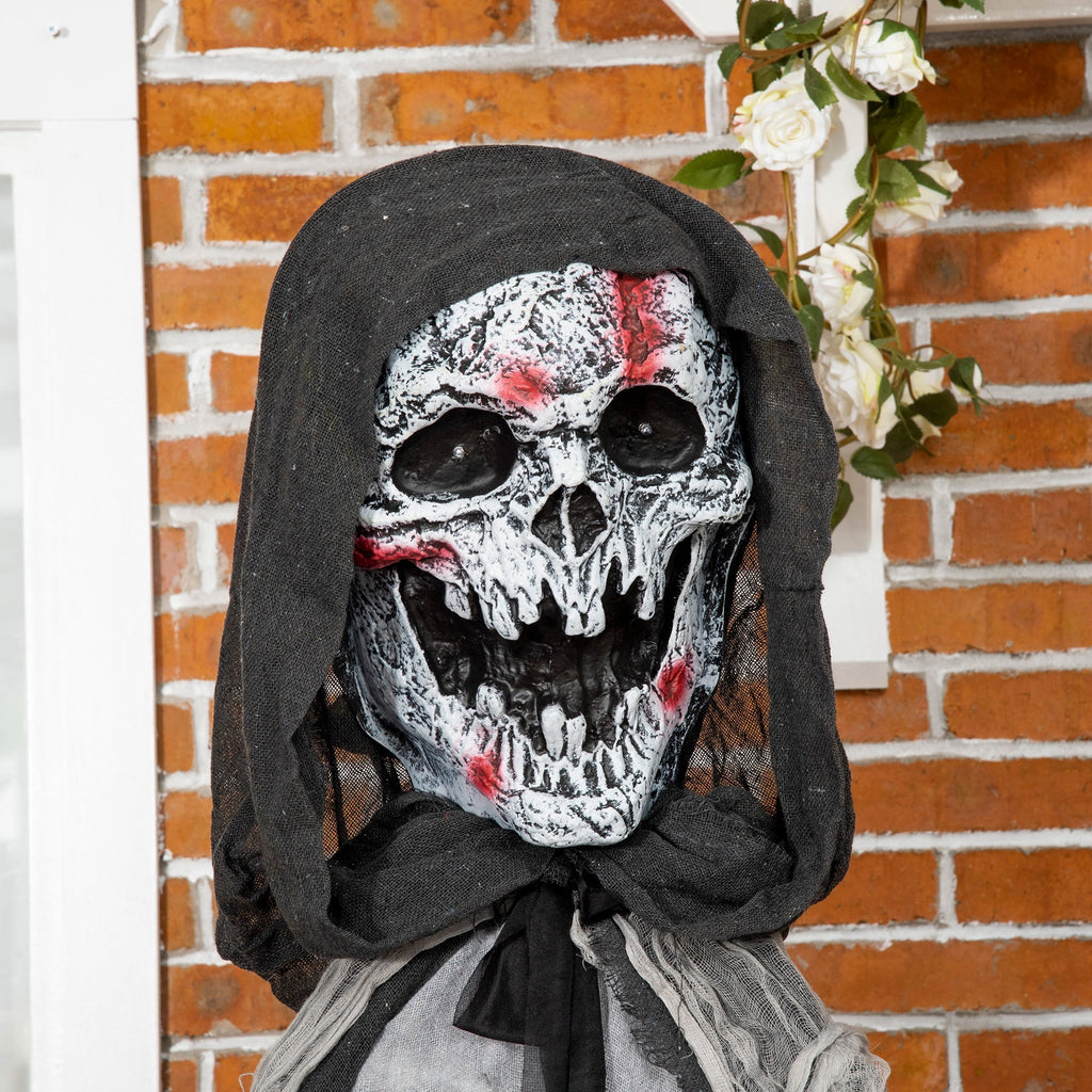 74" Animated Skeleton Witch of the Haunted Hollow