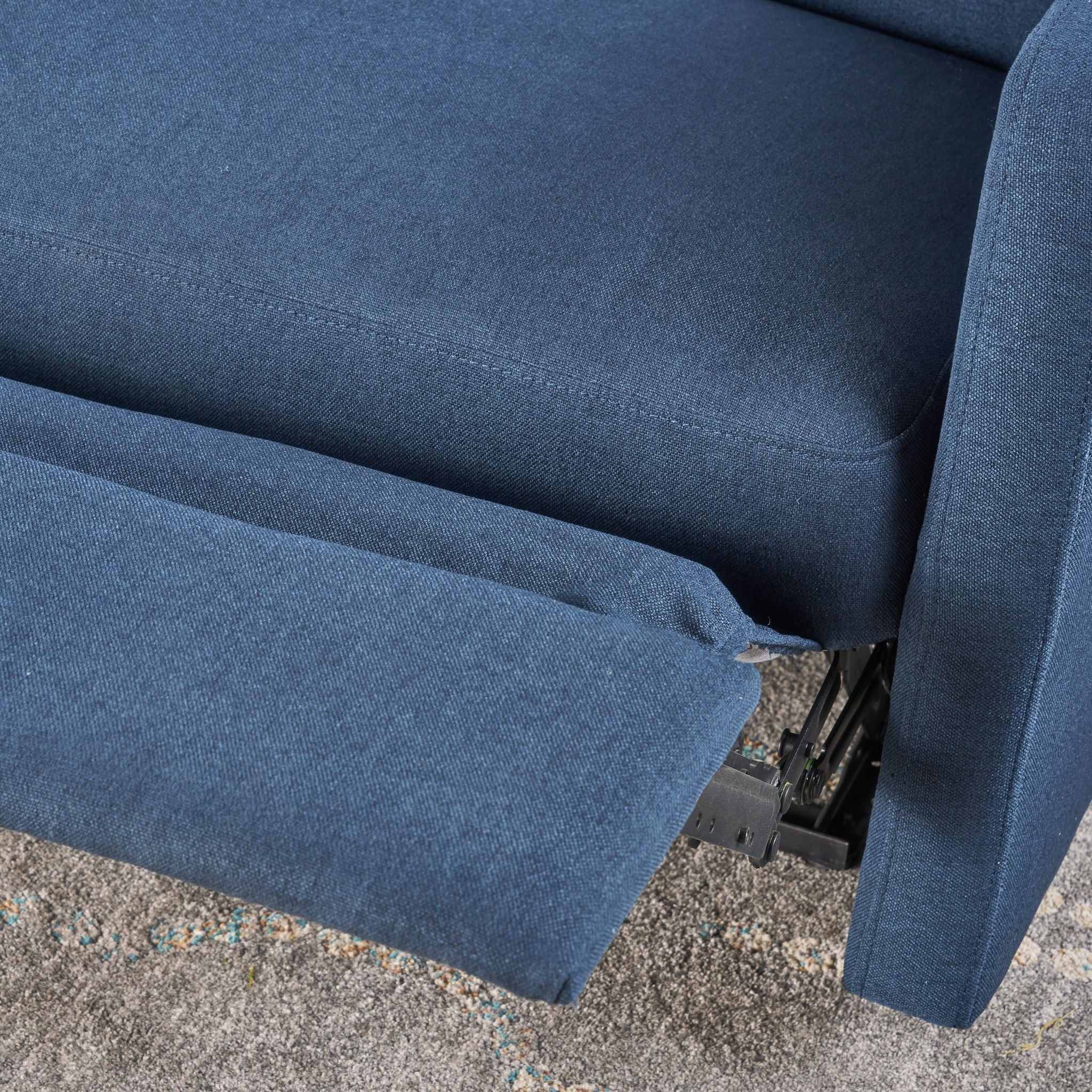 Alma Contemporary Upholstered Loveseat Recliner