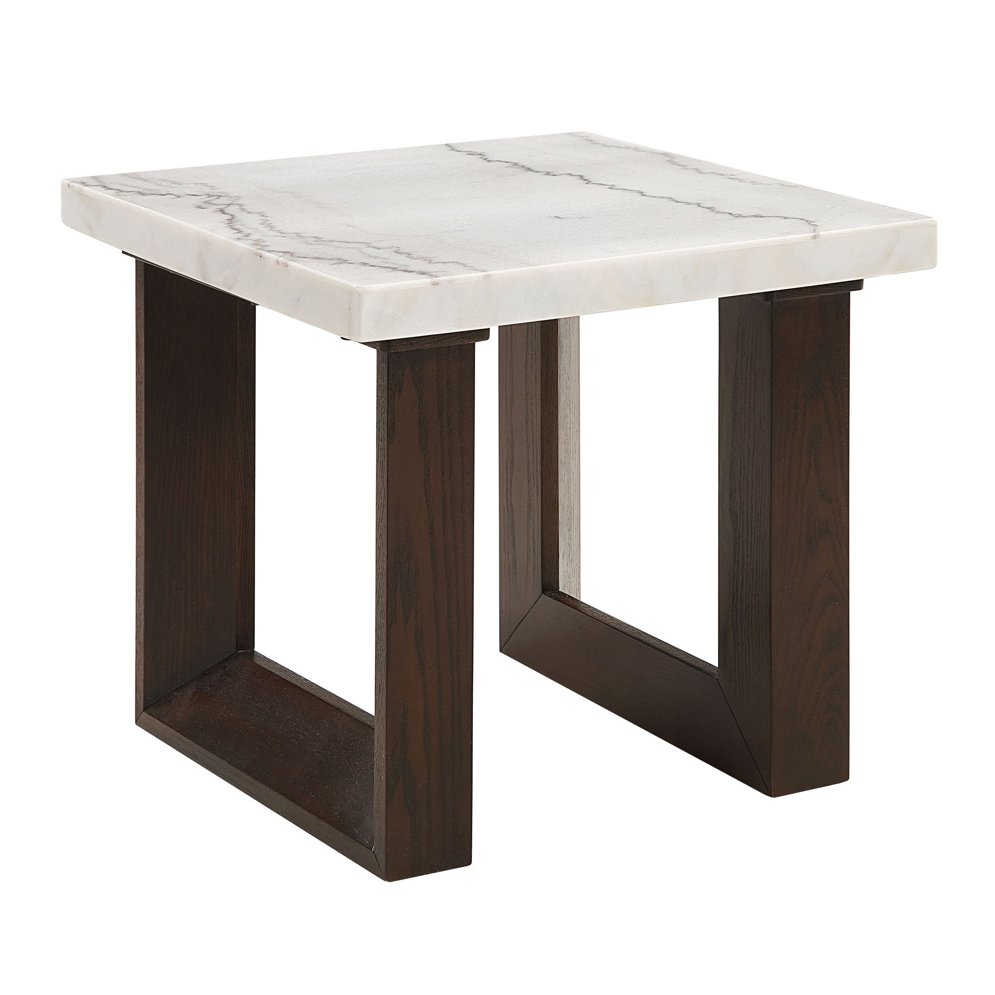 Edwyn Natural Marble Top End Table