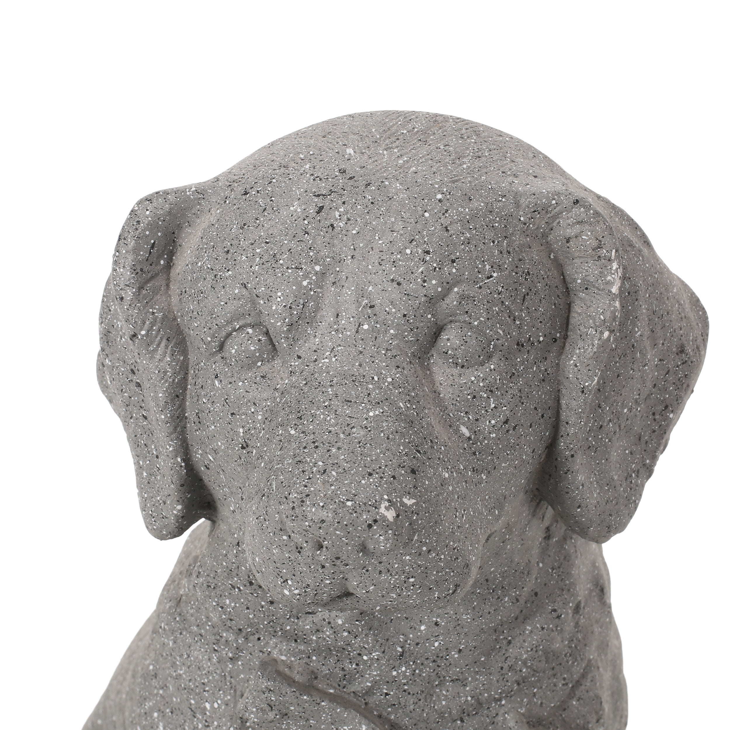 MGO Dog Statue, Outdoor Stone Gray
