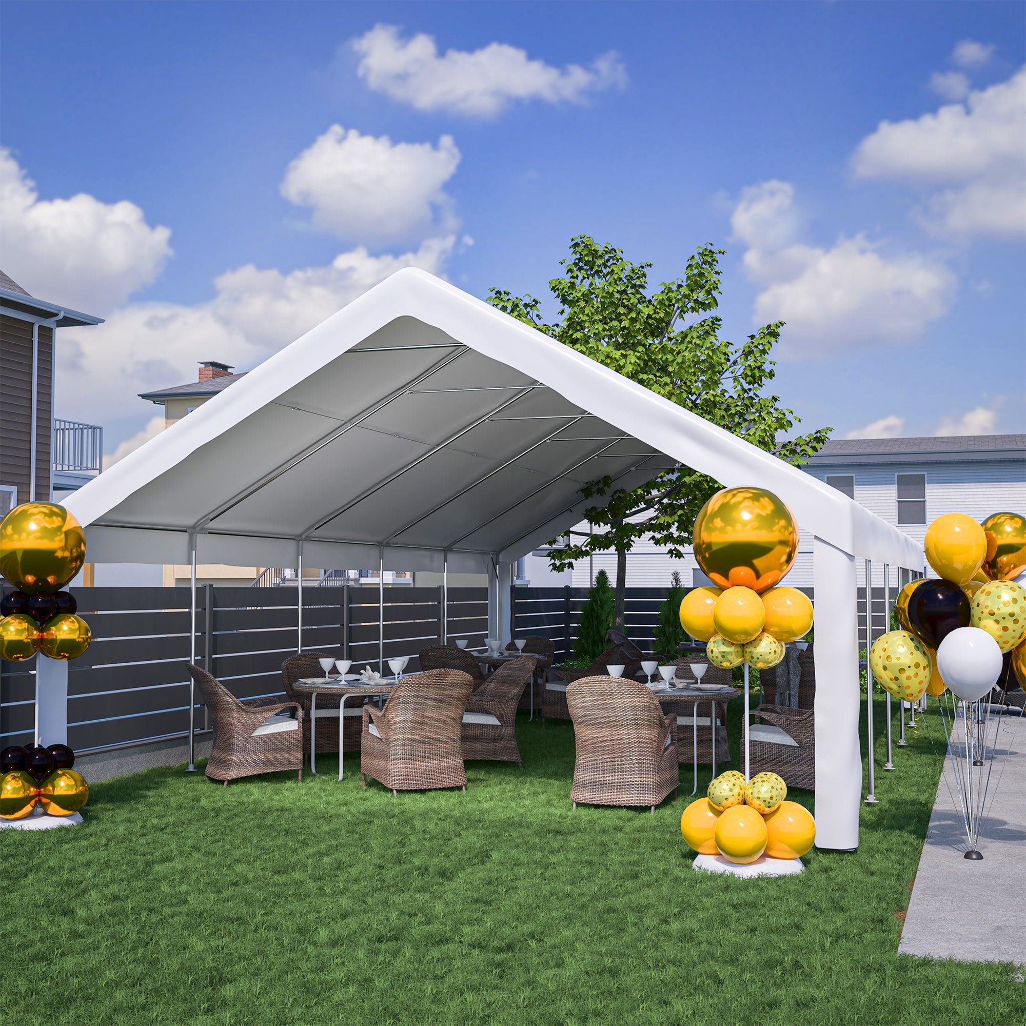 20x32 FT Party Tent with Removable Sidewalls & Storage Bags