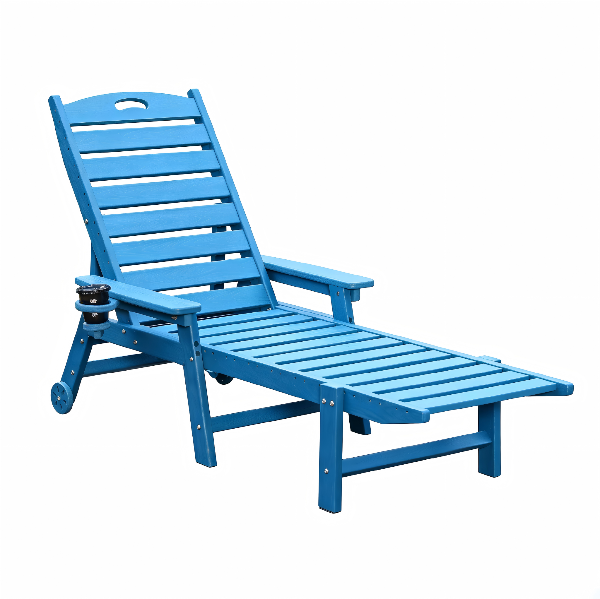 HDPE Chaise Lounge Chair Outdoor with Adjustable Backrest