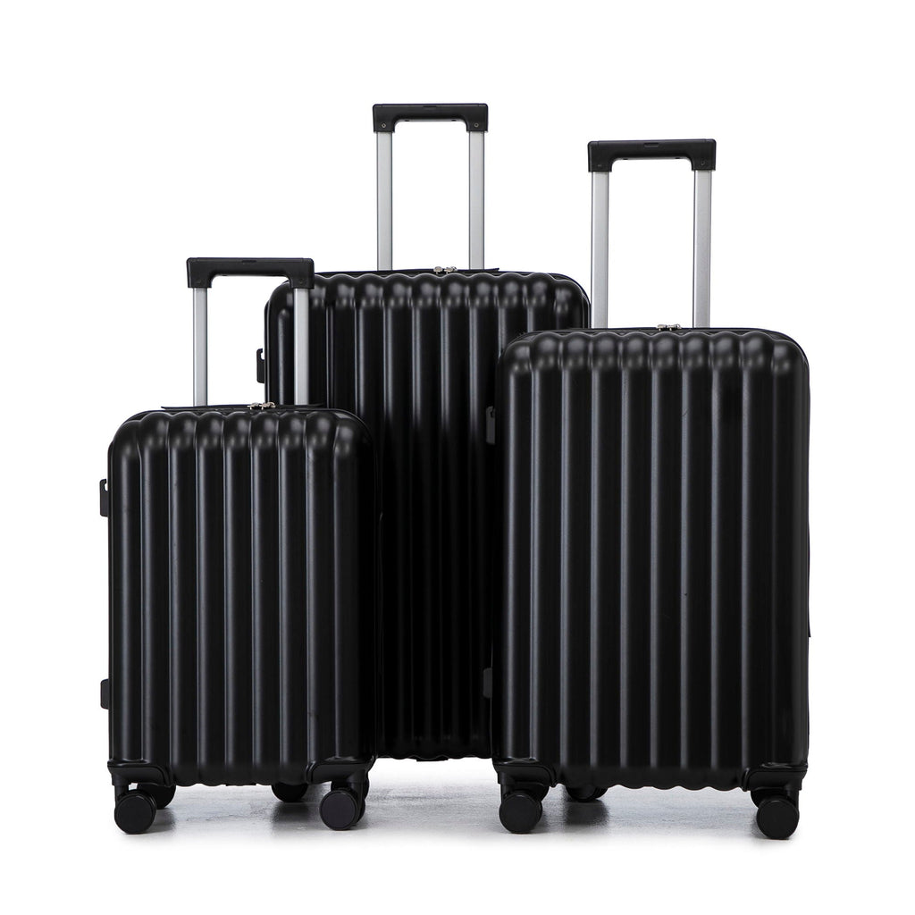 20" / 24" / 28" 3 Pieces / Set Spinner Wheel Luggage, Carry On Suitcase, With Cup Holder & USB Port & Phone Holder